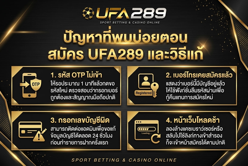 ปัญหาที่พบบ่อยตอนสมัคร-UFA289