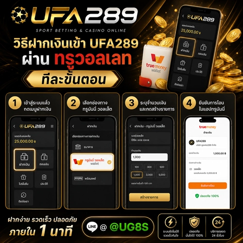 วิธีฝากเงินเข้า-UFA289-ผ่านทรูวอเลท